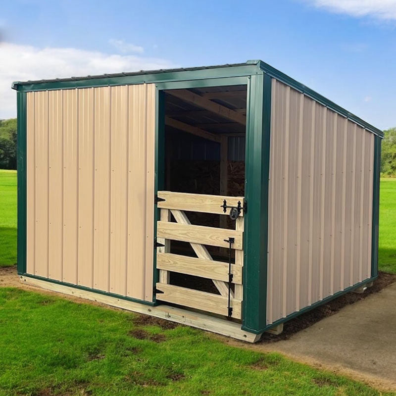 Driftless Outdoors 6’ x 8’ Shelter with Gate tan and green