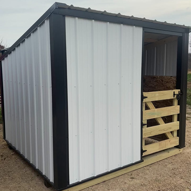Driftless Outdoors 8’ x 8’ Shelter with Gate white and black