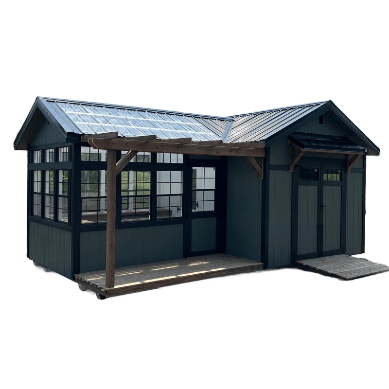 Driftless Outdoors Shed & Greenhouse Deluxe Combo 12 x 20 ft