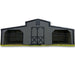 Driftless Outdoors 12’ x 30’ Kentucky Style Barn gray and black