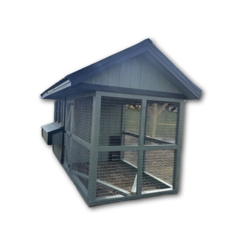 Driftless Outdoors 6’ x 14’ LP Deluxe Country Lane Chicken Coop with covered run
