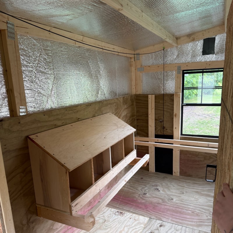 Driftless Outdoors Homestead Coop 6 x 12' nesting boxes
