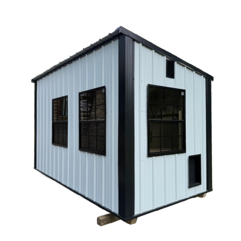 Driftless Outdoors Homestead Coop 6 x 12' white and black
