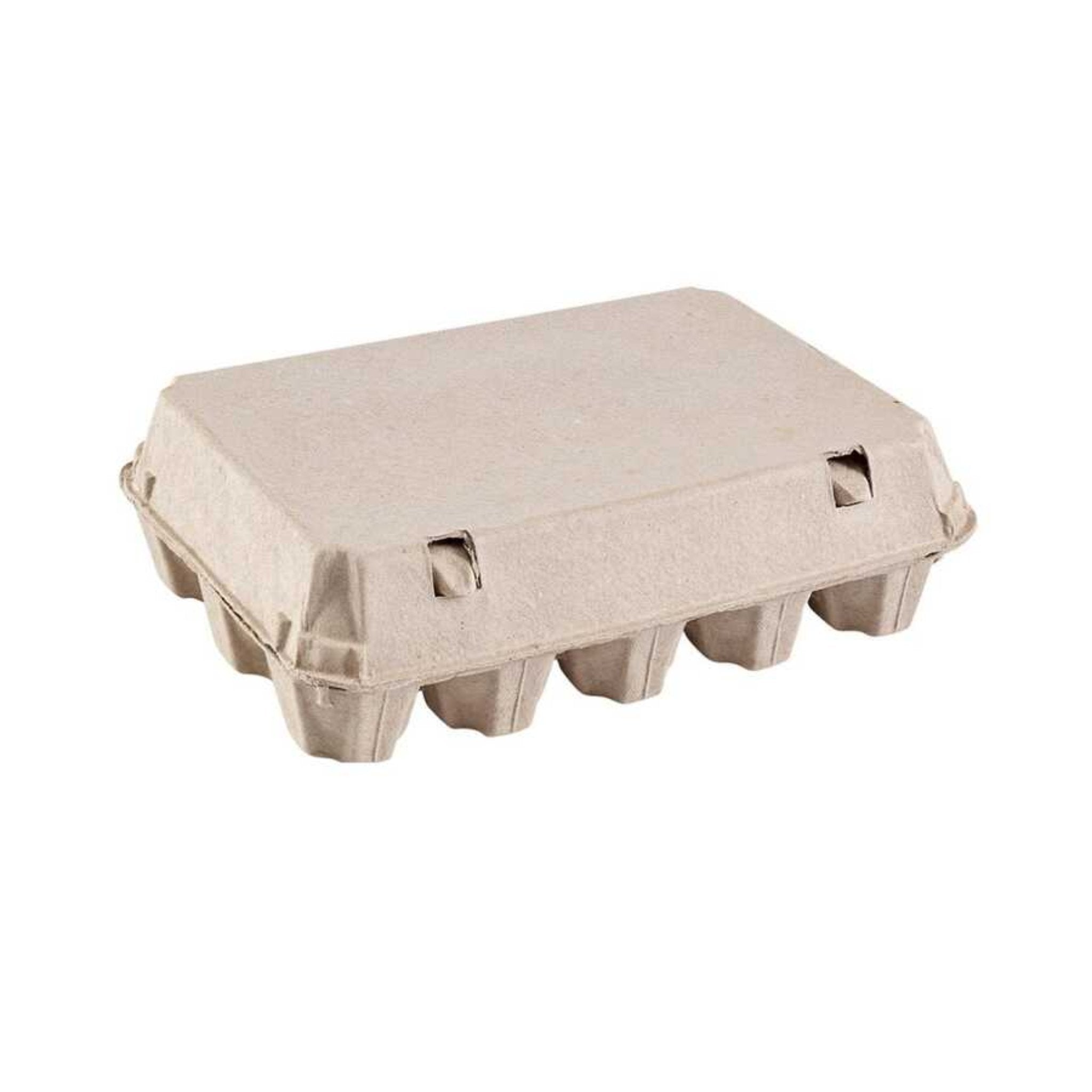 Hatching Time 15-Egg Cartons - Natural Pulp, Flat Top Blank