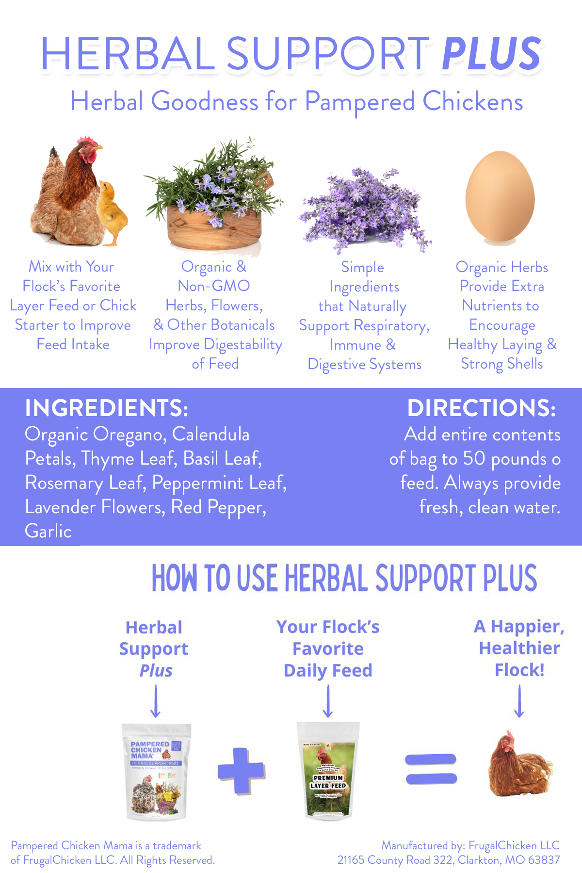 Pampered Chicken Mama Herbal Support Plus