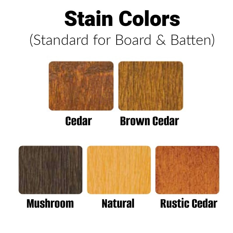 Hen House Collection Chicken Coop Stain Options