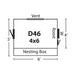 Hen House Collection Dutch Chicken Coop 4 x 6' D46 dimensions