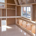 Hen House Collection Dutch Chicken Coop 4 x 6' D46 inside view with nesting boxes