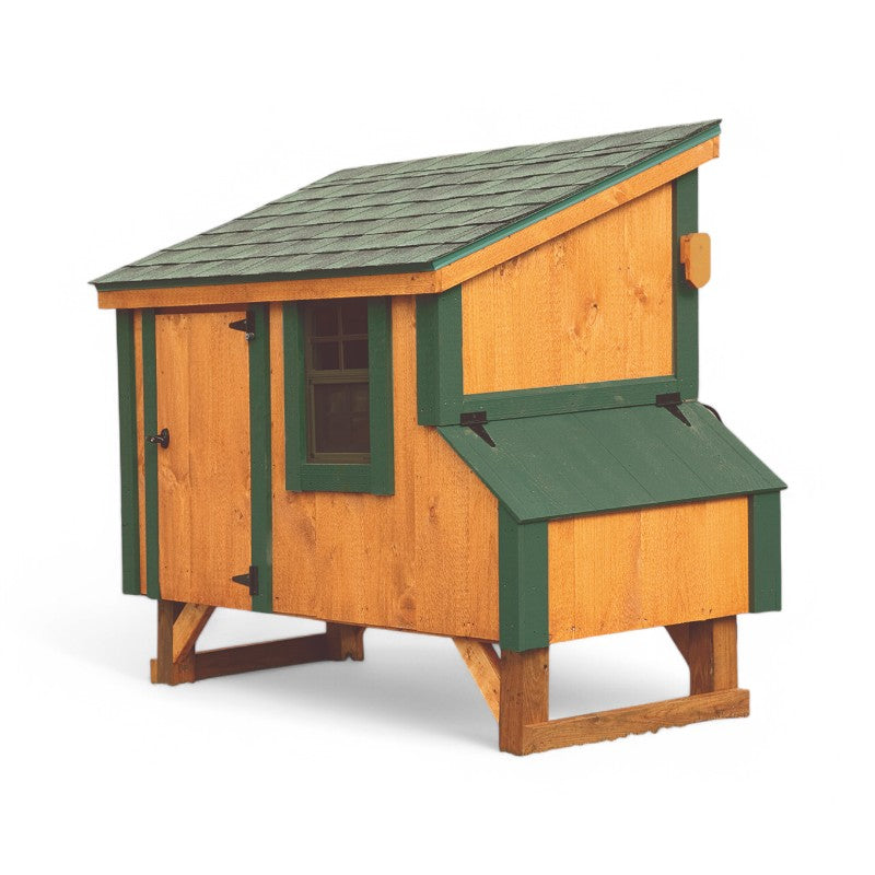 Hen House Collection Lean To Chicken Coop 3 x 5' L35 tongue and groove nest box