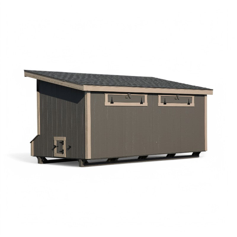 Hen House Collection Lean To Chicken Coop 7 x 16' L716 back