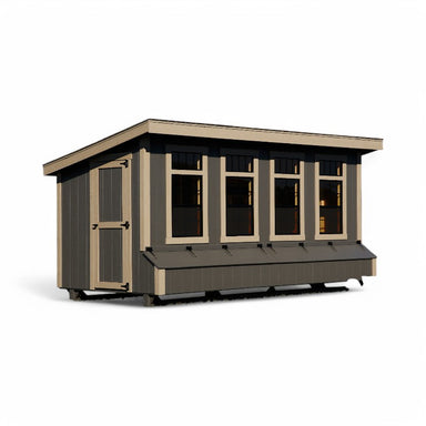 Hen House Collection Lean To Chicken Coop 7 x 16' L716 front