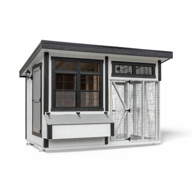 Hen House Collection Lean To with Run 7 x 12' L712C front