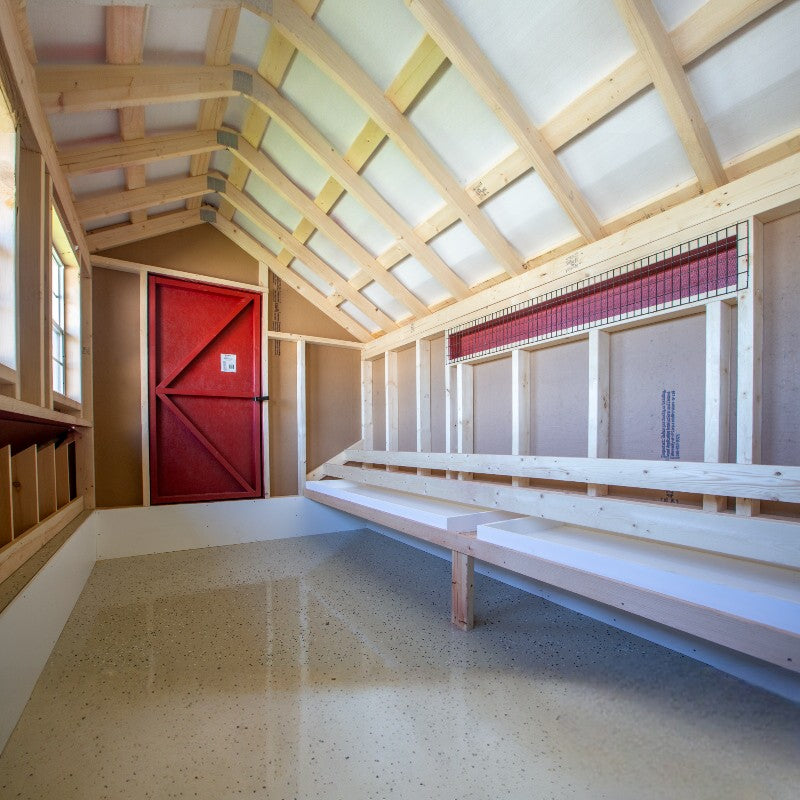 Hen House Collection Litter Tray & Clean Out Lid epoxy floors with clean out trays