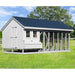 Hen House Collection Quaker Chicken Coop & Large Run Q1020C front with egg access door
