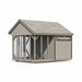 Hen House Collection Quaker Chicken Coop & Run 10 x 12' Q1012C back