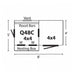 Hen House Collection Quaker Chicken Coop & Run Q48C dimensions