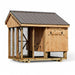 Hen House Collection Quaker Chicken Coop & Run Q68C board and batten back