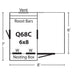 Hen House Collection Quaker Chicken Coop & Run Q68C dimensions