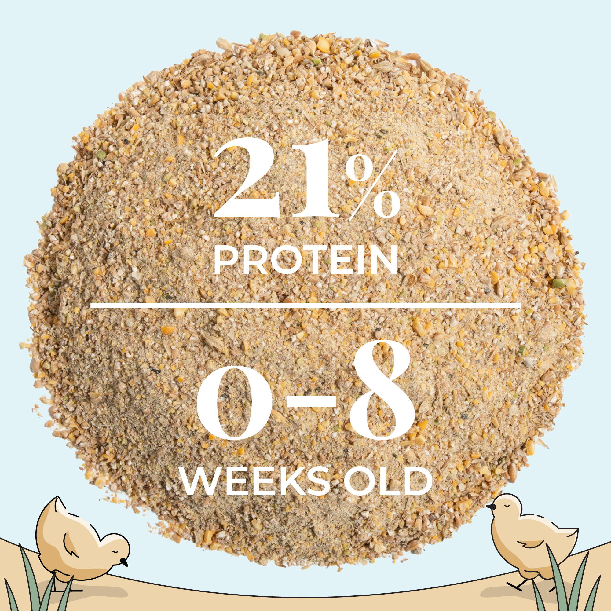 Mile Four Starter Feed Kit | 8 Weeks of Organic Feed & Grit for 6 Chicks