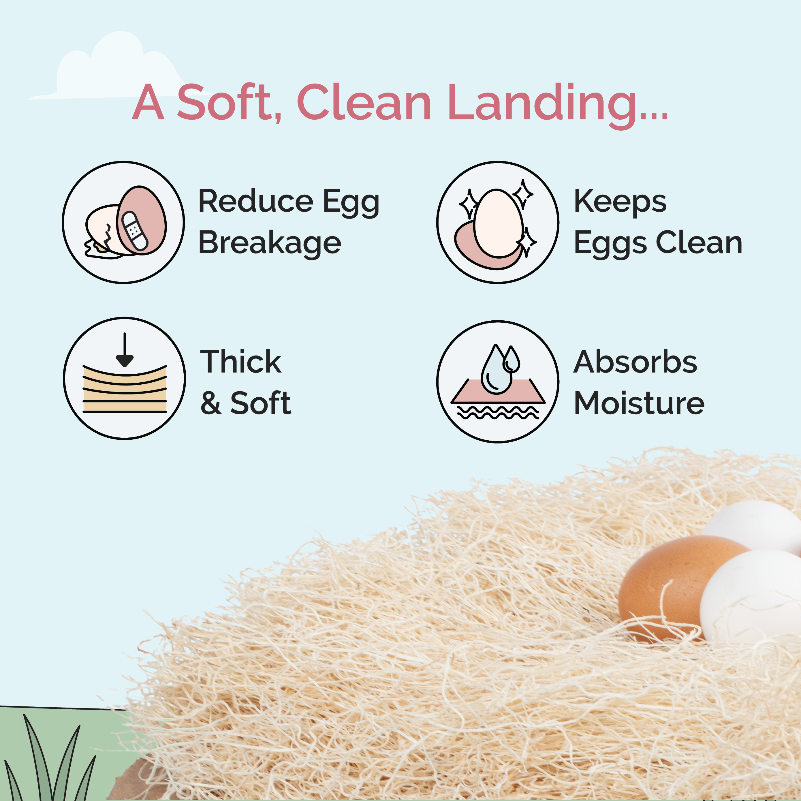 Mile Four Chicken Nesting Pads