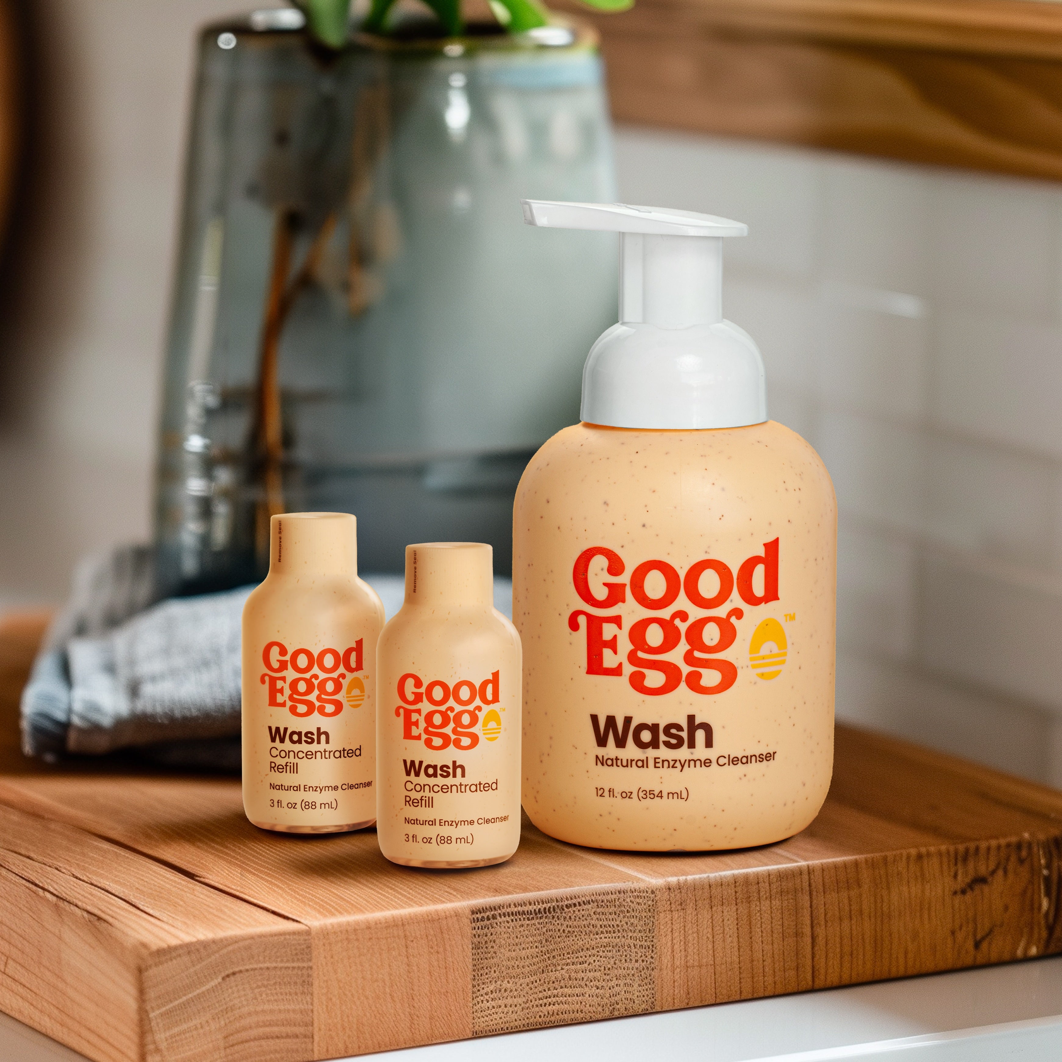 GoodEgg Wash Refill 2 Pack - Bleach Free, Soap Free (no pump)