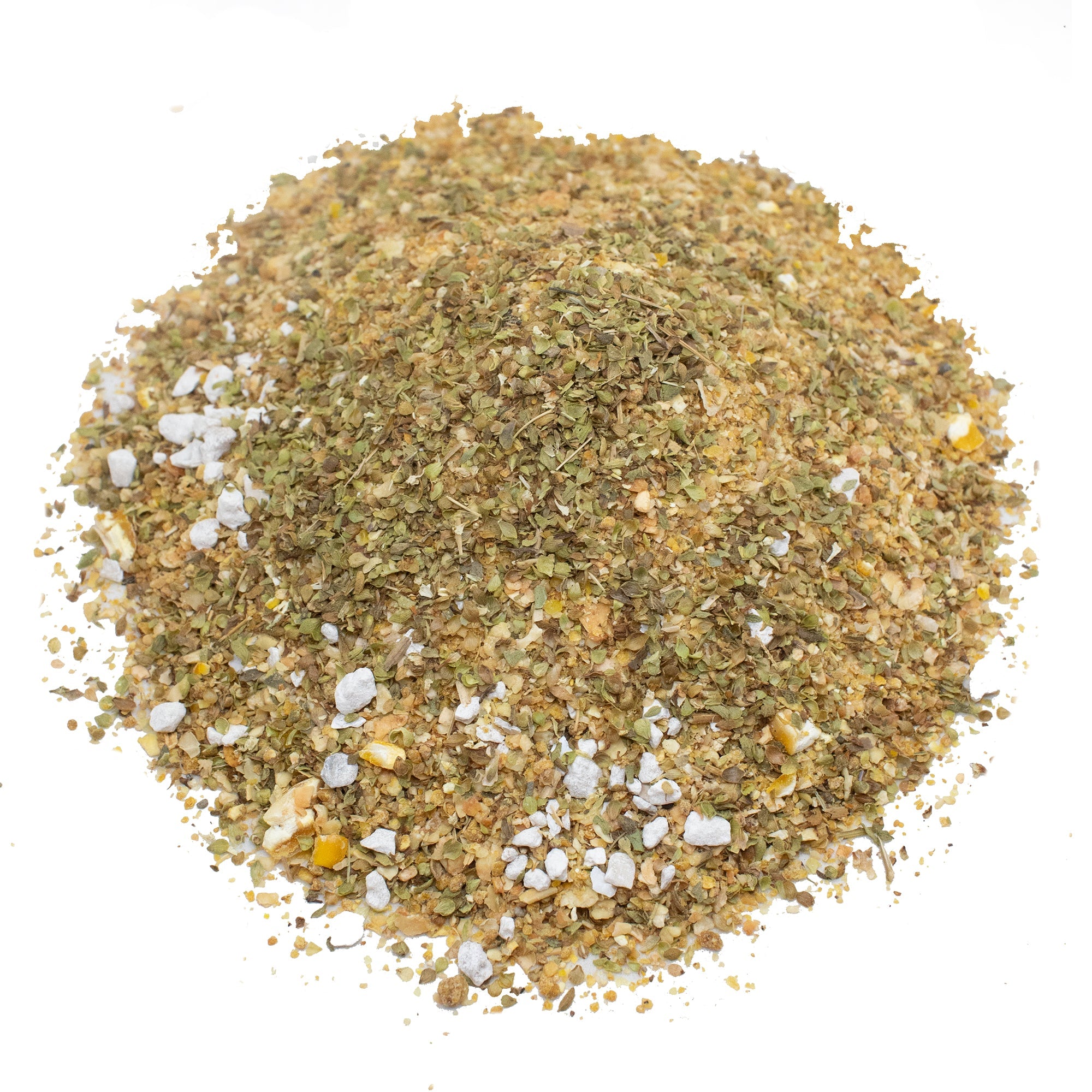 Pampered Chicken Mama Non-GMO Herbal Layer Feed With Oregano & Garlic - [Oyster Shells Pre-mixed in]