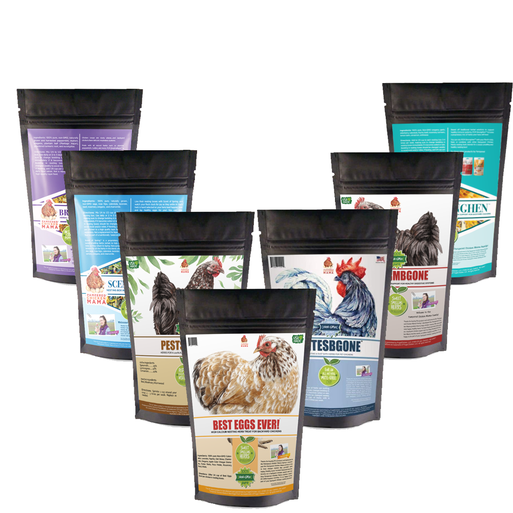 Pampered Chicken Mama Nesting Herb Starter Bundle 7 Different Nesting & Coop Herbs