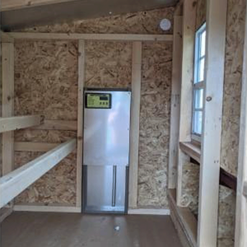 OverEZ Automatic Chicken Coop Door inside