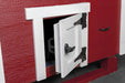 OverEZ Chicken Coop Large Up to 15 Chickens chicken door zoomed in