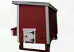 OverEZ Chicken Coop Large Up to 15 Chickens side and back view red