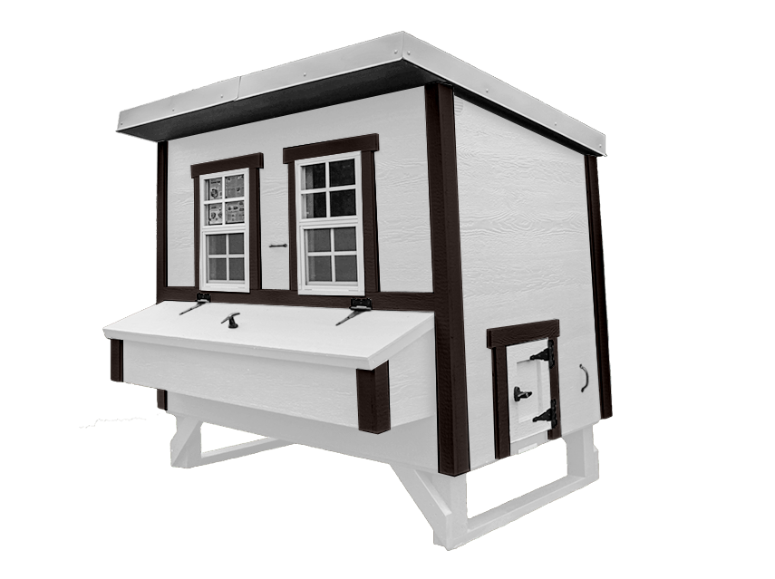 OverEZ Chicken Coop Large Up to 15 Chickens white side view