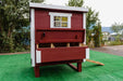 OverEZ Chicken Coop Medium Up to 10 Chickens red coop with open nesting box