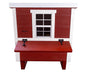 OverEZ Chicken Coop Medium Up to 10 Chickens red front