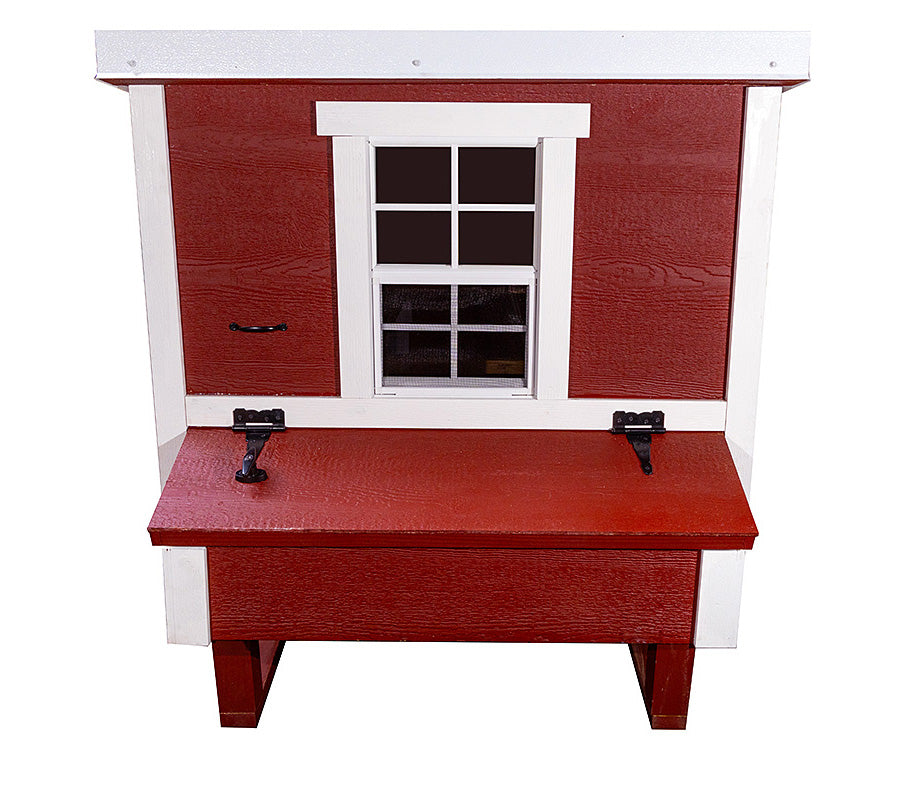 OverEZ Chicken Coop Medium Up to 10 Chickens red front