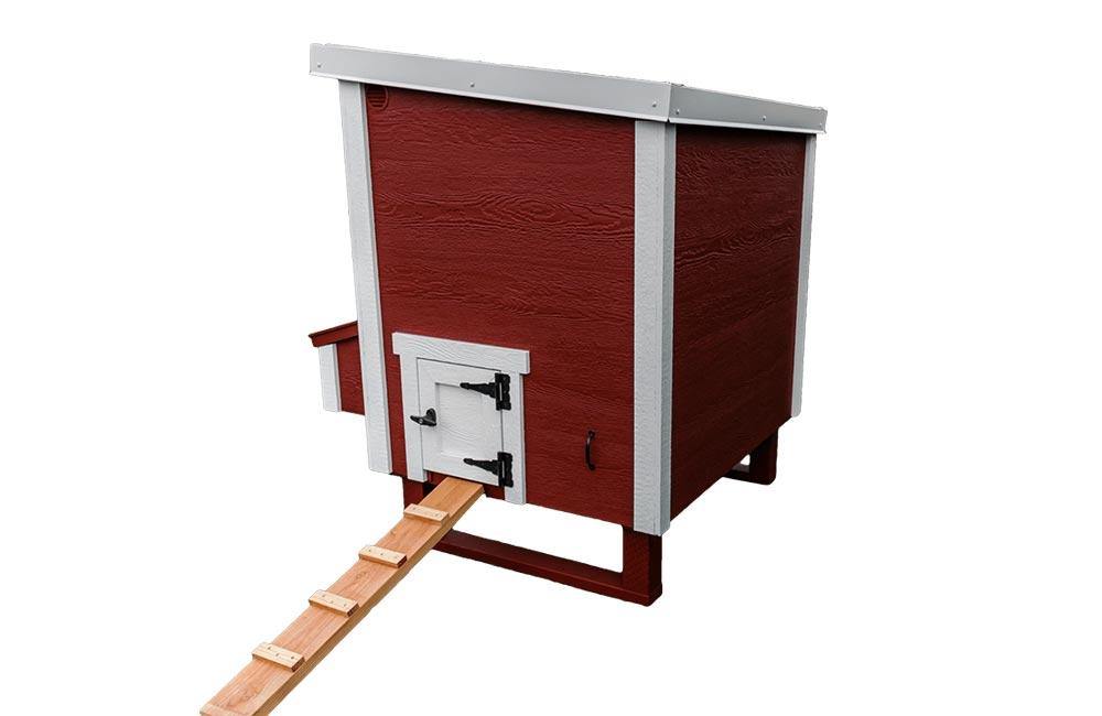OverEZ Chicken Coop Medium Up to 10 Chickens side and back views