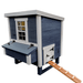 OverEZ Chicken Coop Medium with Wheels blue side