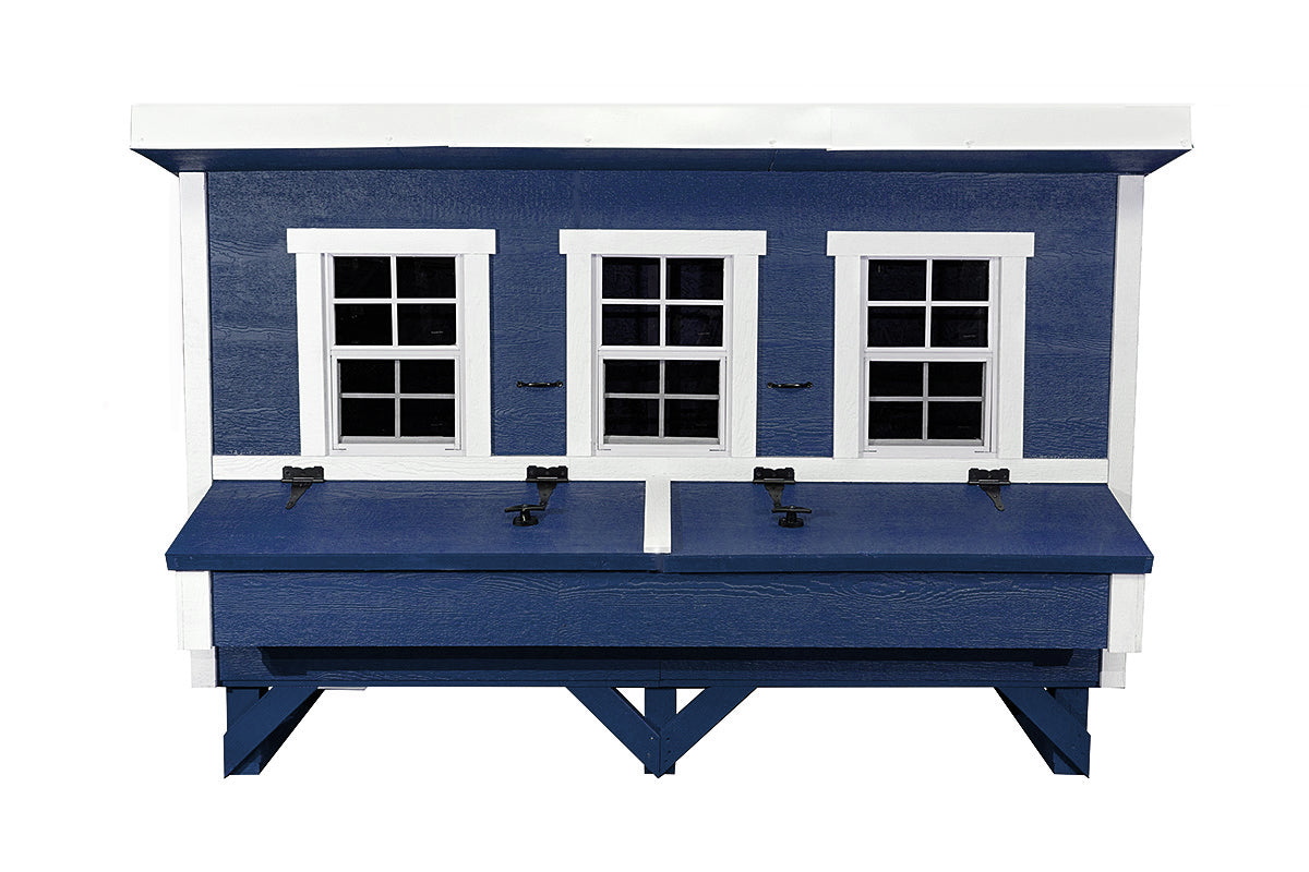 OverEZ Chicken Coop XL Up to 20 Chickens blue front