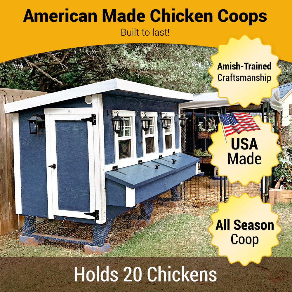 OverEZ Chicken Coop XL Up to 20 Chickens made in America