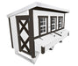 OverEZ Chicken Coop XL Up to 20 Chickens white coop man door and nesting boxes