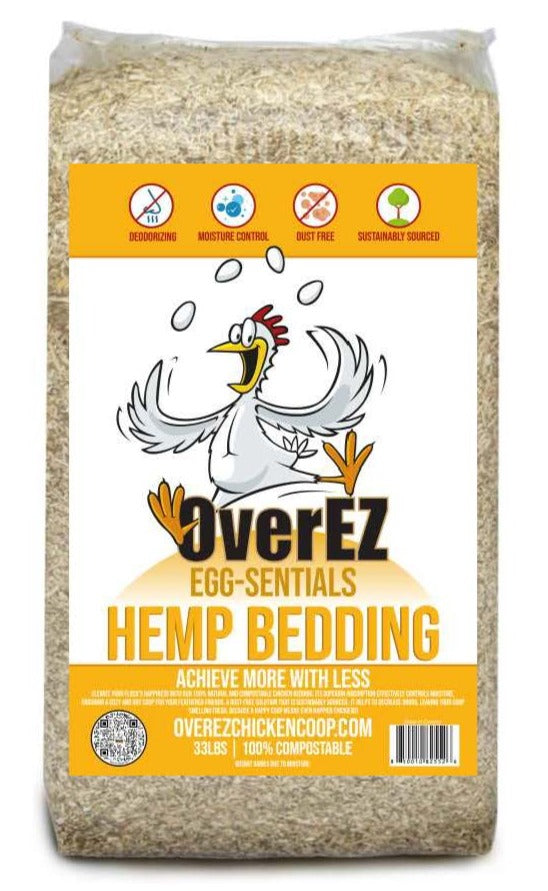 OverEZ Chicken Coop Hemp Bedding - 33 LB Bale
