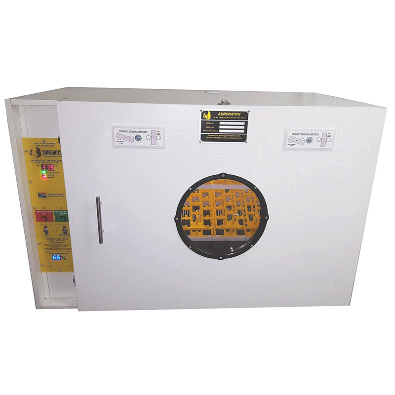 Surehatch SH680 Egg Incubator & Hatcher with Automatic Turner for Quail closed doors