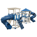 Swing Kingdom Play Set Adventurer Explorer blue and almond