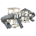 Swing Kingdom Play Set Adventurer Explorer gray and almond