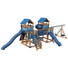 Swing Kingdom Play Set Adventurer Fortress blue and wood