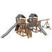 Swing Kingdom Play Set Adventurer Fortress gray and wood