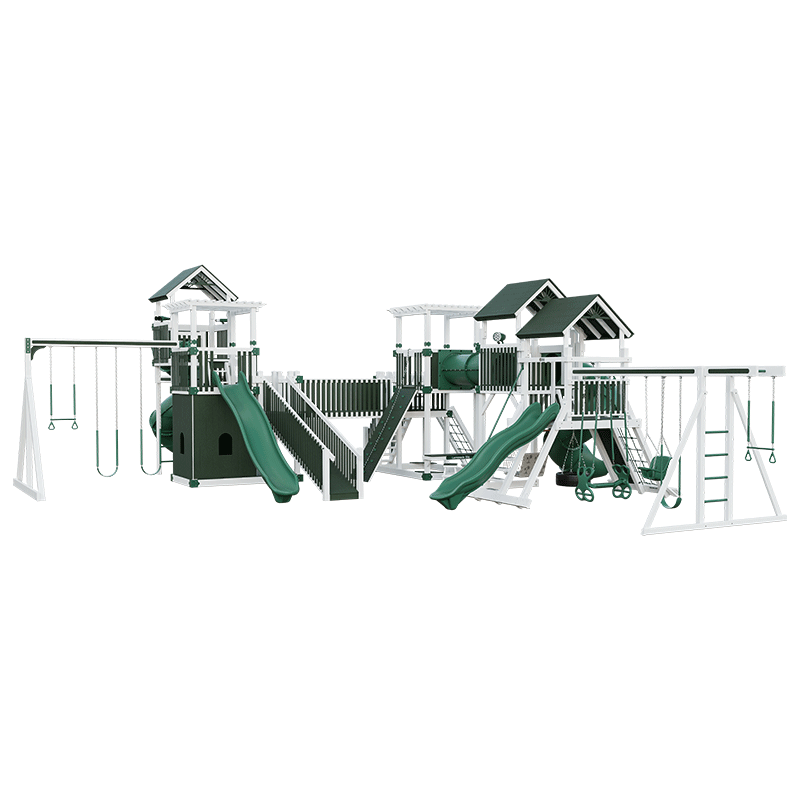 Swing Kingdom Play Set Adventurer Kingdom green and white