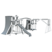 Swing Kingdom Play Set Adventurer Obstacle Course  gray and white