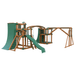 Swing Kingdom Play Set Adventurer Obstacle Course  green and wood