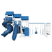 Swing Kingdom Play Set Adventurer Pinnacle blue and white open slide
