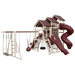 Swing Kingdom Play Set Adventurer Pinnacle red and almond